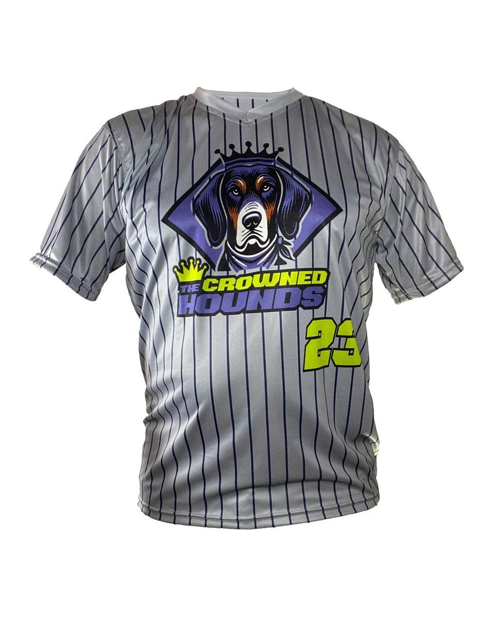 Crowned Hounds V-neck jersey