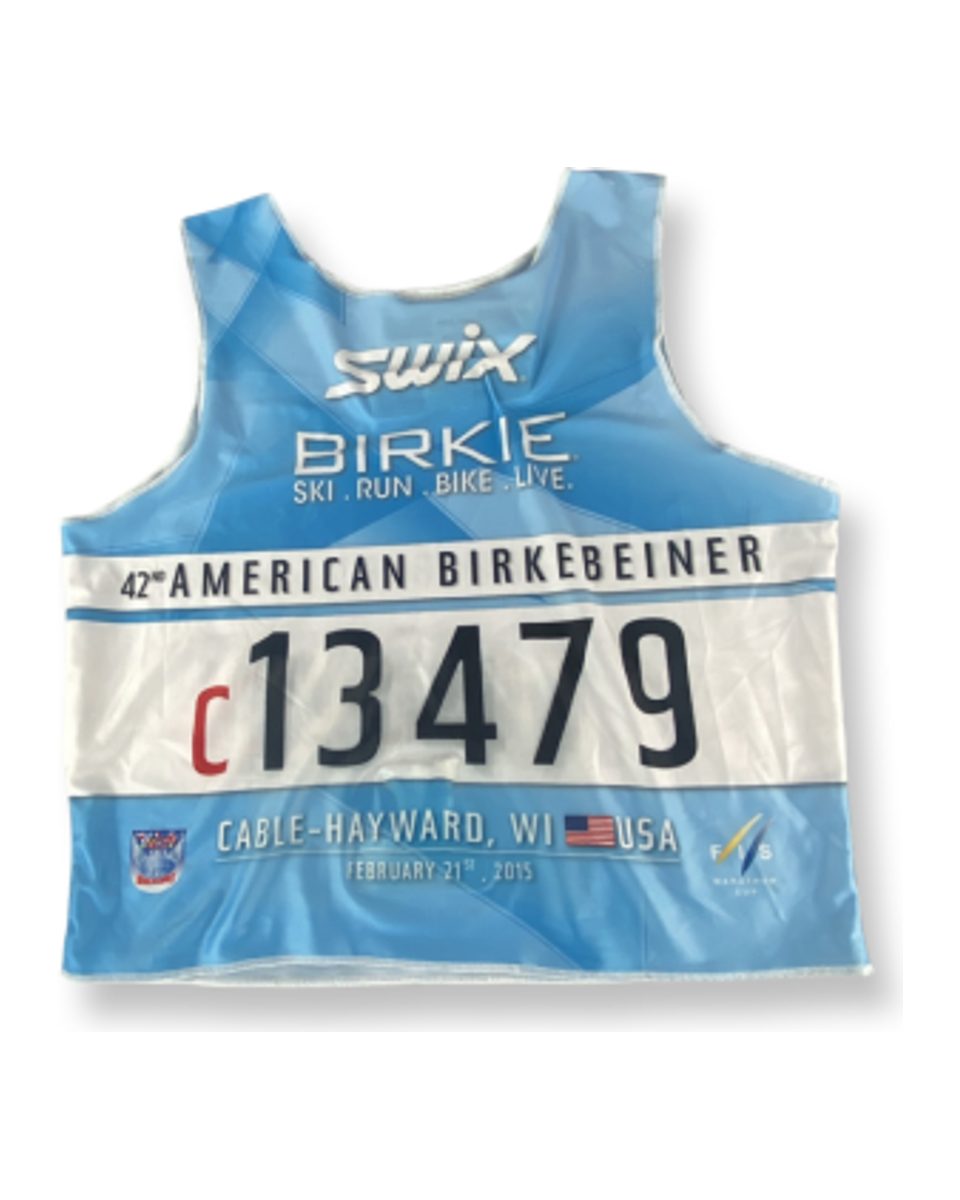 American Birkebeiner custom race bib