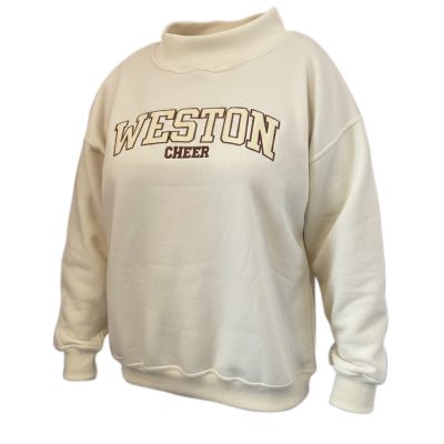 Mock Neck 2 - Cream w Weston twill rahil 13126